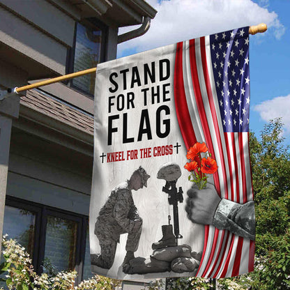 Memorial Day Thank you Veteran Kneel For The Cross Flag MLN1241F