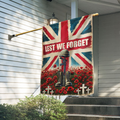 Lest We Forget UK Armed Forces Day Veterans Flag LHB01DTD