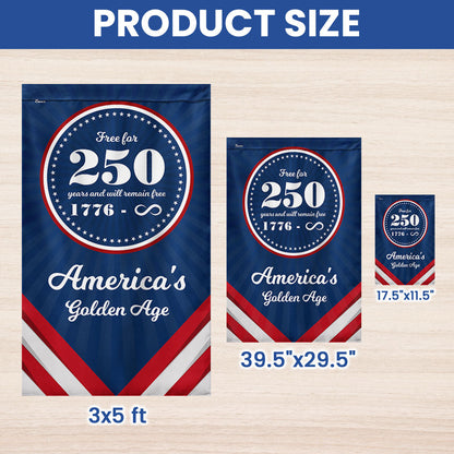 American Flag - Flagwix America 250th Anniversary Golden Age Canvas Flag