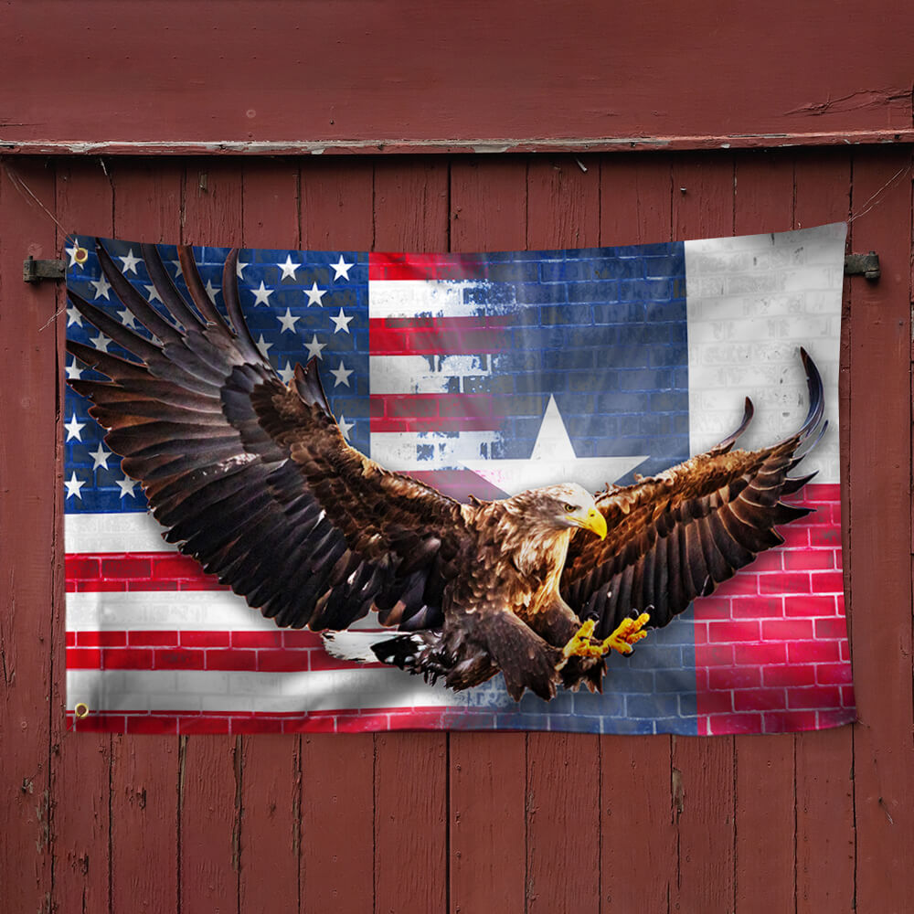 Texas American Flag Eagle TTV415GF