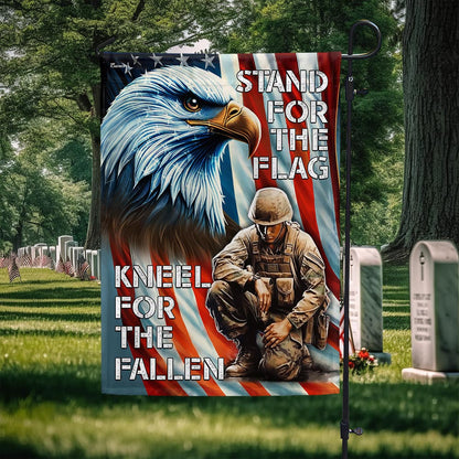 Memorial Day FLAGWIX American Veterans Eagle Stand For The Flag Kneel For The Fallen Flag MLN2768F