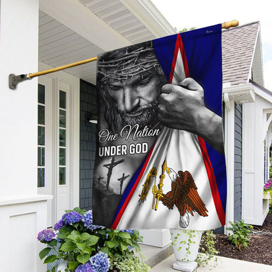 American Samoa Flag Jesus One Nation Under God American Samoa Flag TRL1253Fv3