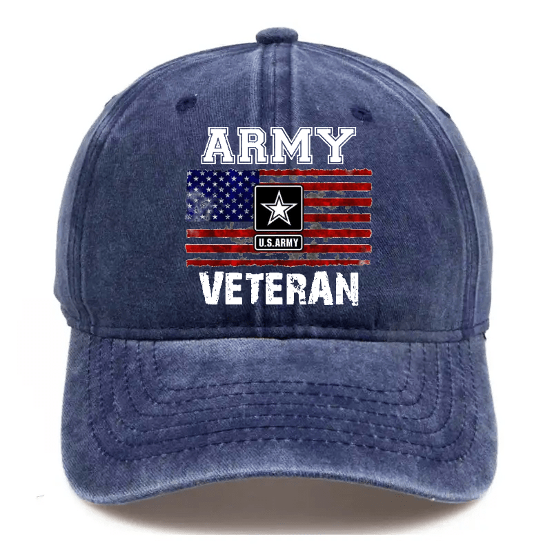 Maturelion Custom Cap Army U.S.Army Veteran Cap(Free Customization)
