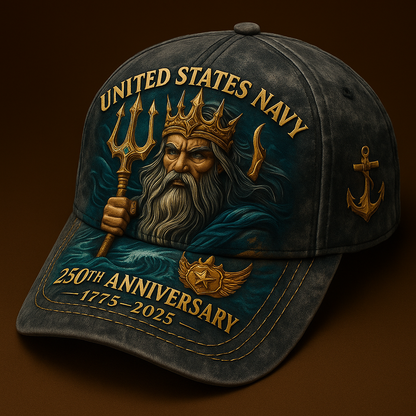 Poseidon’s Legacy – U.S. Navy 250th Anniversary Cap