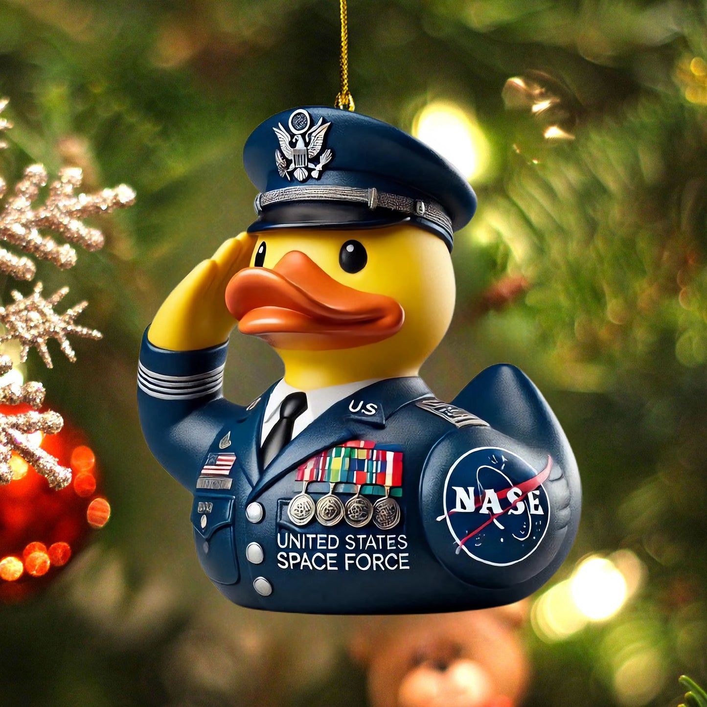 Veteran Tribute Duck Ornaments