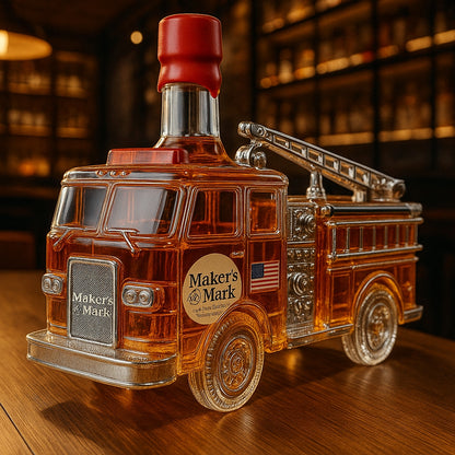 Fire Truck Whiskey Bottle