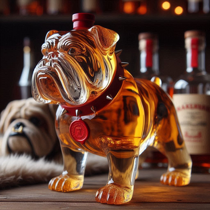 Bulldog Whiskey Bottle