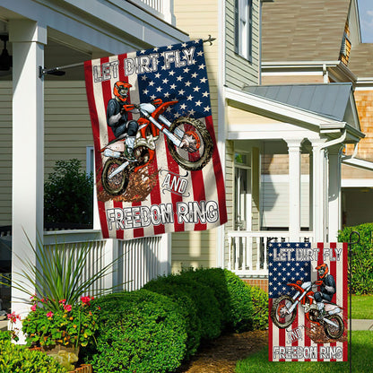 Motocross Patriotic American Flag TPT291F