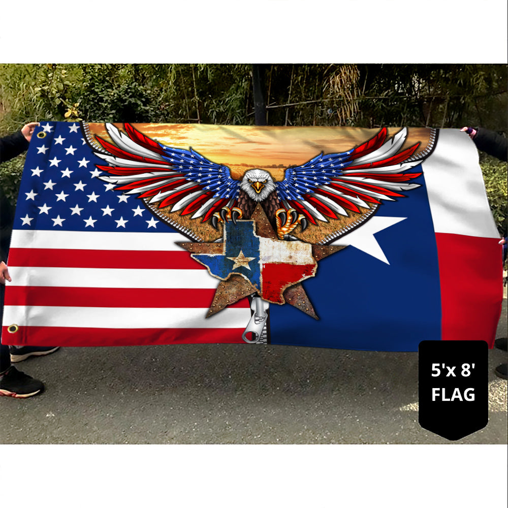 Texas American Eagle Flag THN3533GF