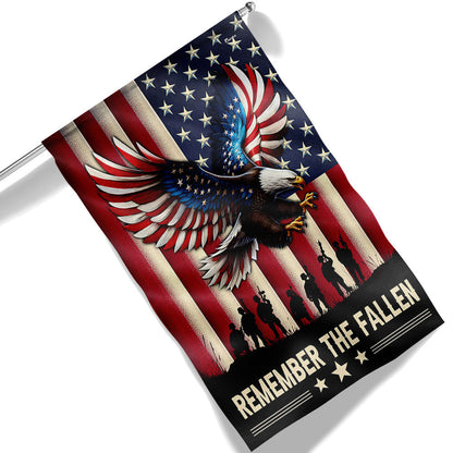 Memorial Day Remember The Fallen Patriotic Eagle Veteran Memorial Flag TPT1762F