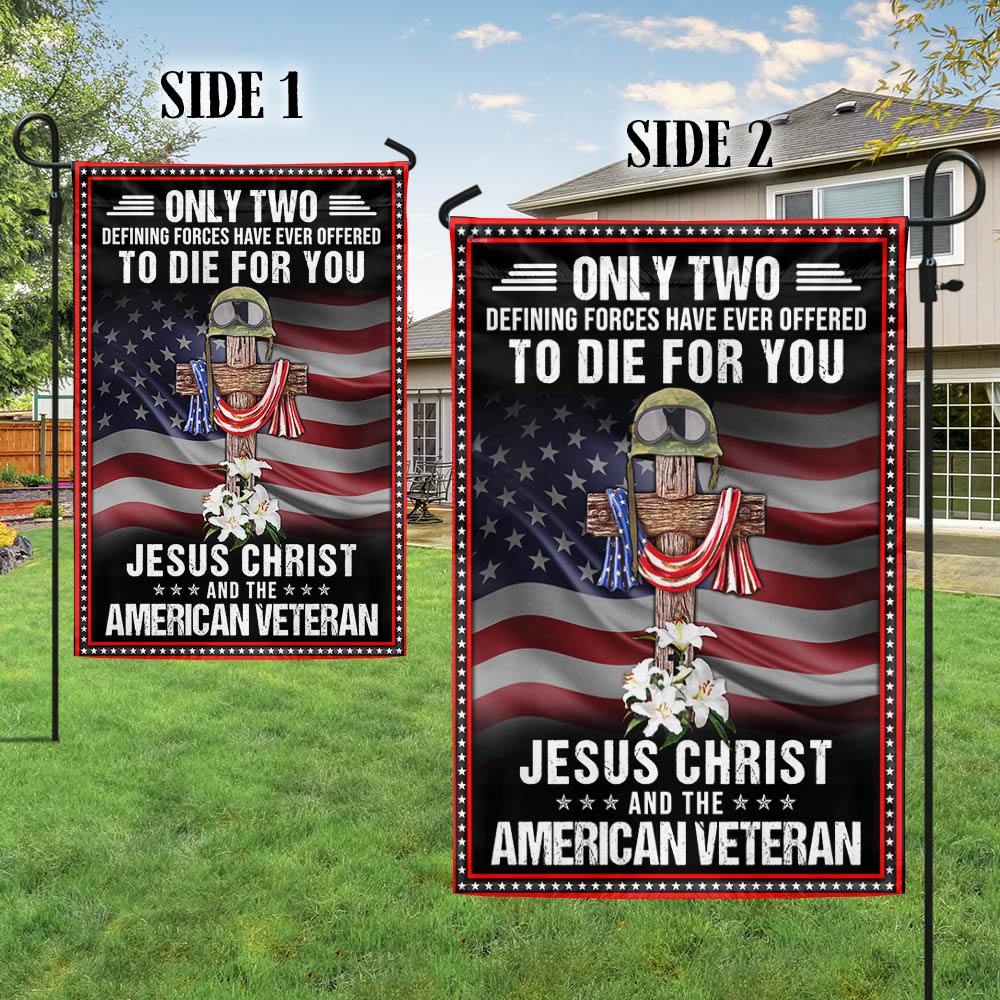 Veteran Owe To Jesus Christ and the American Veteran Flag MLN1194F