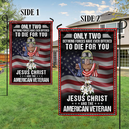 Veteran Owe To Jesus Christ and the American Veteran Flag MLN1194F