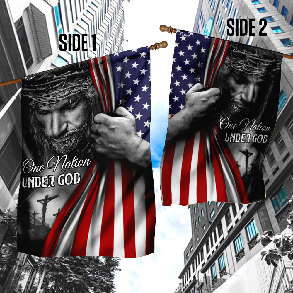 Jesus Flag One Nation Under God Flag TRL06F2