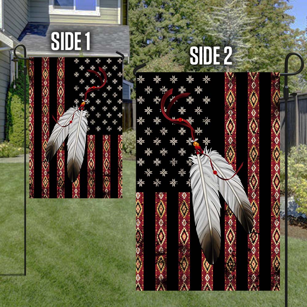 Native American Eagle Feather Flag THH2489Fn