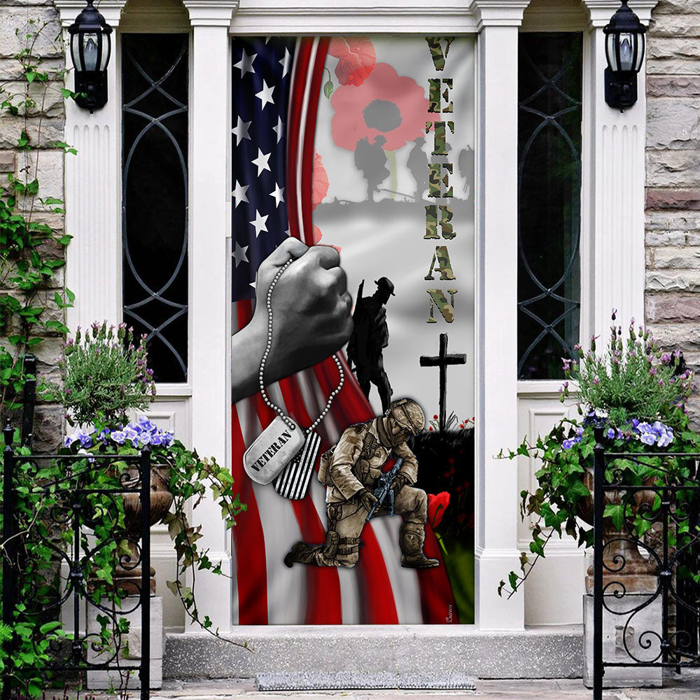 Veteran Lest We Forget Door Cover