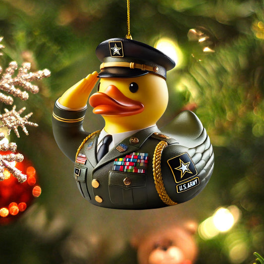 Veteran Tribute Duck Ornaments
