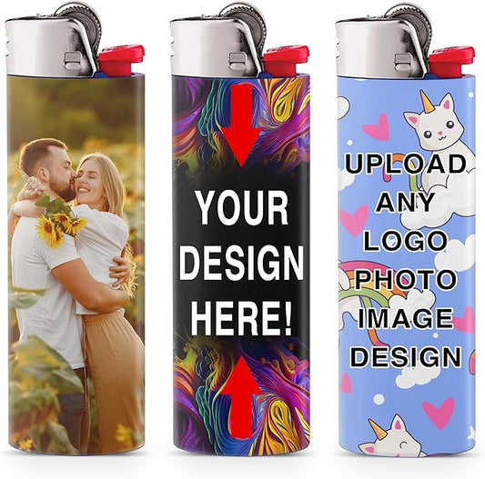 🌡Custom Lighters——Customize your photo and text to create a lighter that's uniquely yours. (Includes actual lighter in product)