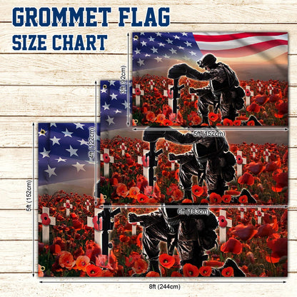 U.S. Veteran Remembrance Memorial Day Grommet Flag TPT759GF