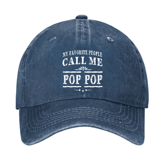 Pop Pop Gifts Grandpa Fathers Day Cap Father's Day (Free Customization)