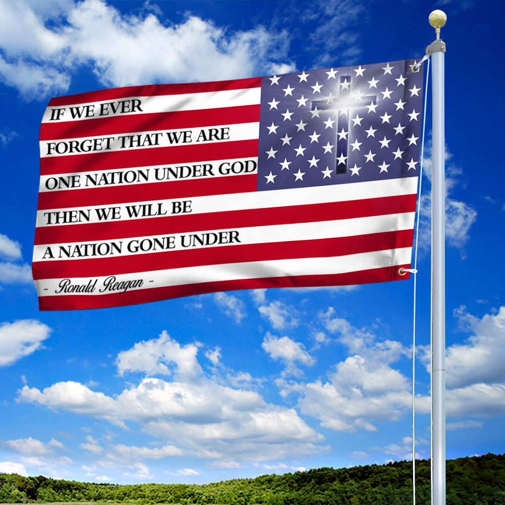 One Nation Under God Grommet Flag TQN41GF