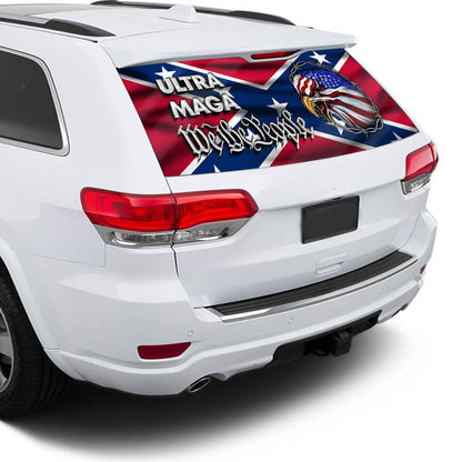 Ultra MAGA Rear Window Decal We The People Southern Confederate TQN145CDv1