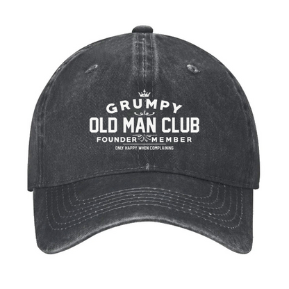 Grumpy Old Man Club Cap (Free Customization)