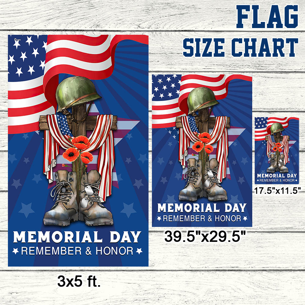 FLAGWIX Memorial Day Veteran Remember And Honor Flag MLN2775F