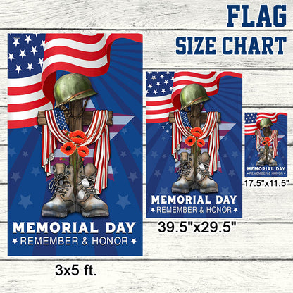 FLAGWIX Memorial Day Veteran Remember And Honor Flag MLN2775F