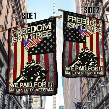 Veteran Flag Freedom Is Not Free BNV385F