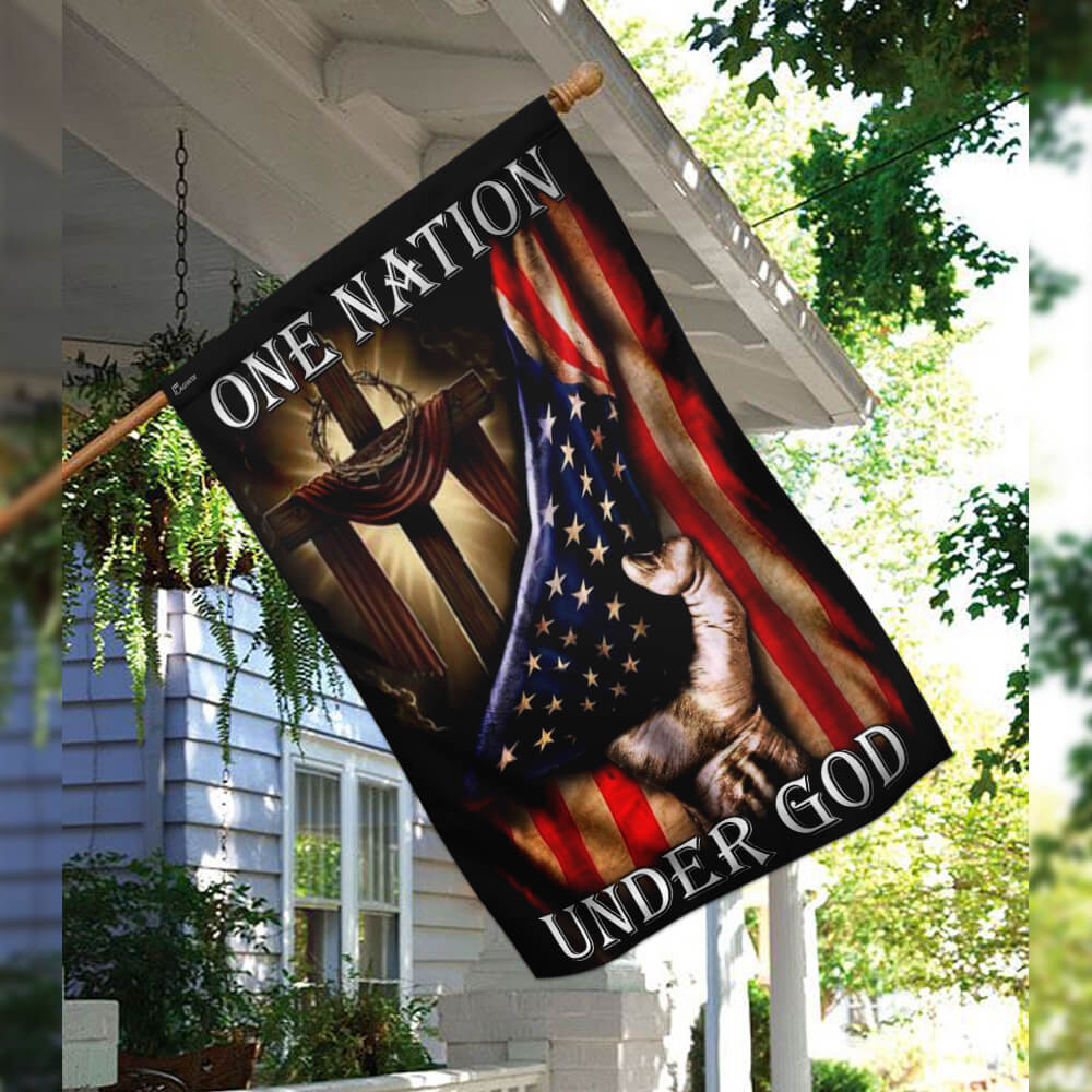 One Nation Under God. American US Flag