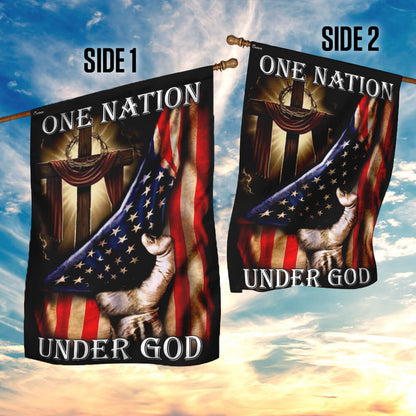 One Nation Under God. American US Flag