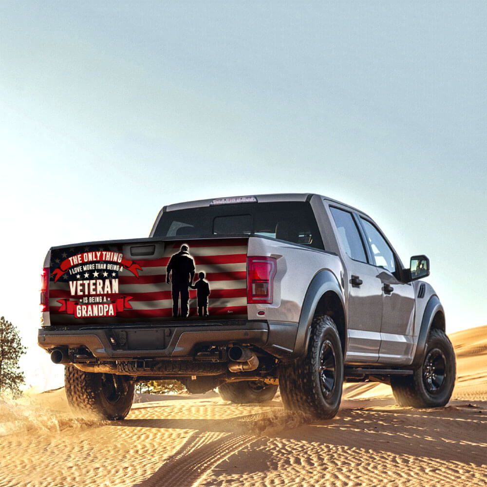 Veteran Grandpa Truck Tailgate Decal Sticker Wrap THB3847TD
