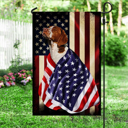 Brittany Spaniel American Patriot Flag BNL40Fv63