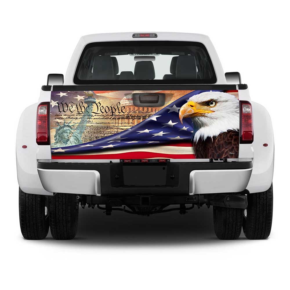 American Eagle Truck Tailgate Decal Sticker Wrap