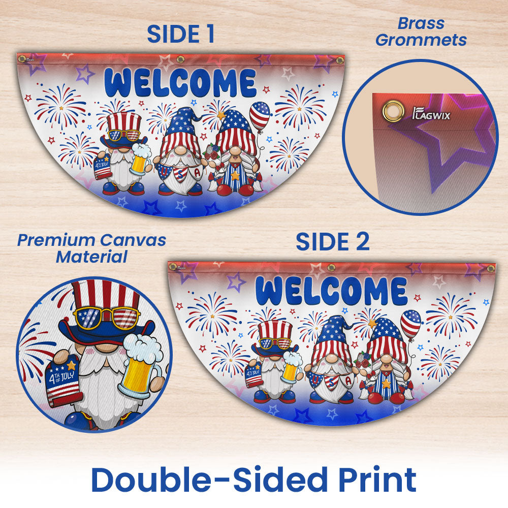 Flagwix American Flag - 4th of july Decoration American Independence Day Non-Pleated Fan Flag LHB158LPN