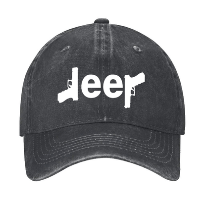 Jeep Guns Funny Cap (Free Customization)