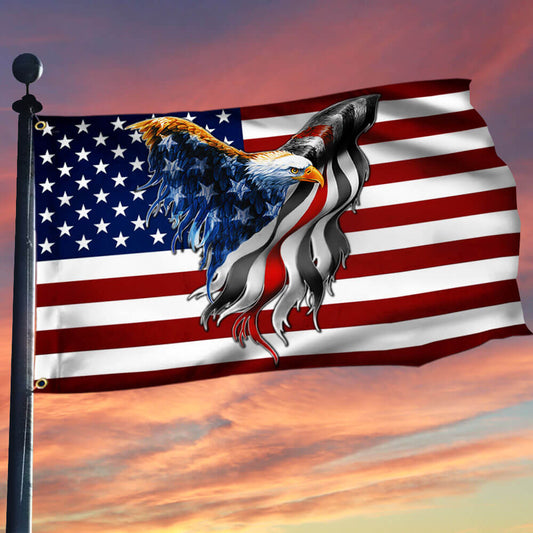 Firefighter Flag. The Thin Red Line Flag American Eagle Flag THB3440GFv3