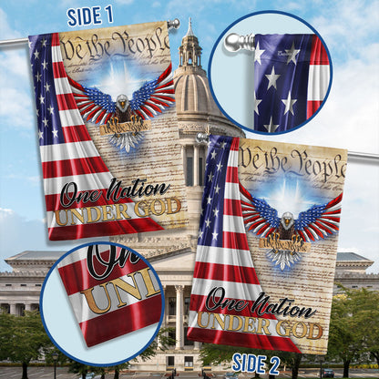 One Nation Under God Patriot Eagle Flag MLN1351F