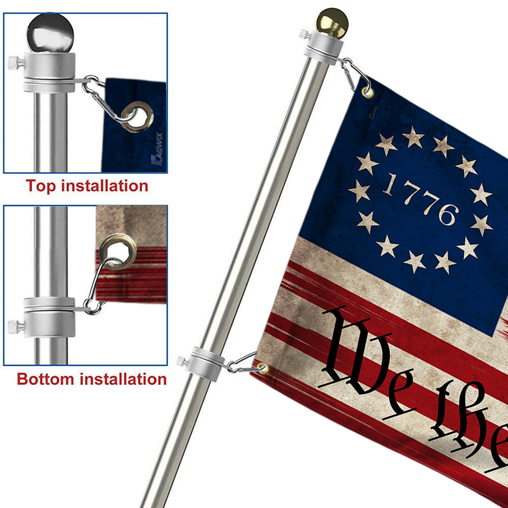 Gadsden Don't Tread On Me We The People Grommet Flag MLN326GF