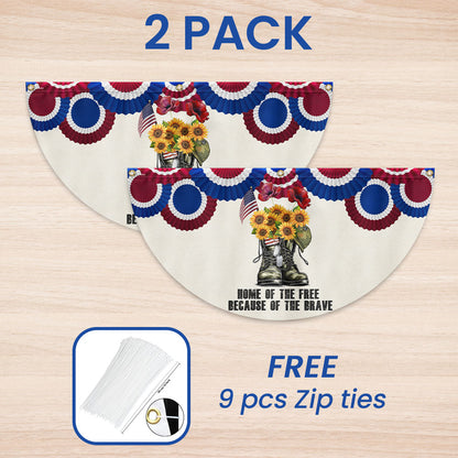 Flagwix American Flag - Memorial Day Veterans, Home Of The Free American Non-Pleated Fan Flag TPT1645FLv1