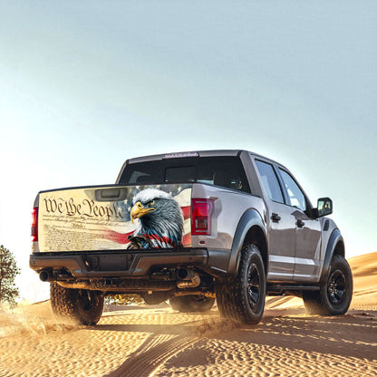 We The People. Patriotic American Eagle Truck Tailgate Decal Sticker Wrap TPT780TD