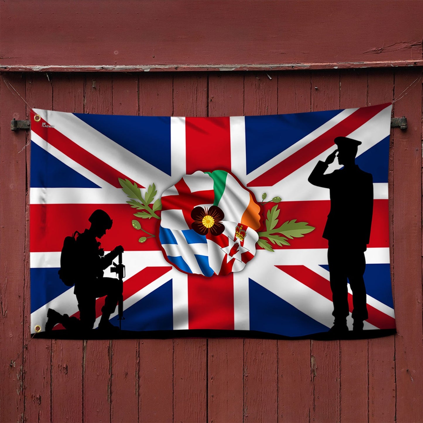 UK Armed Forces Day Veterans Grommet Flag PHB04PMN