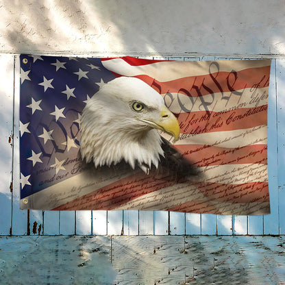 Patriot Flag We The People American Eagle Grommet Flag TRV1657GF