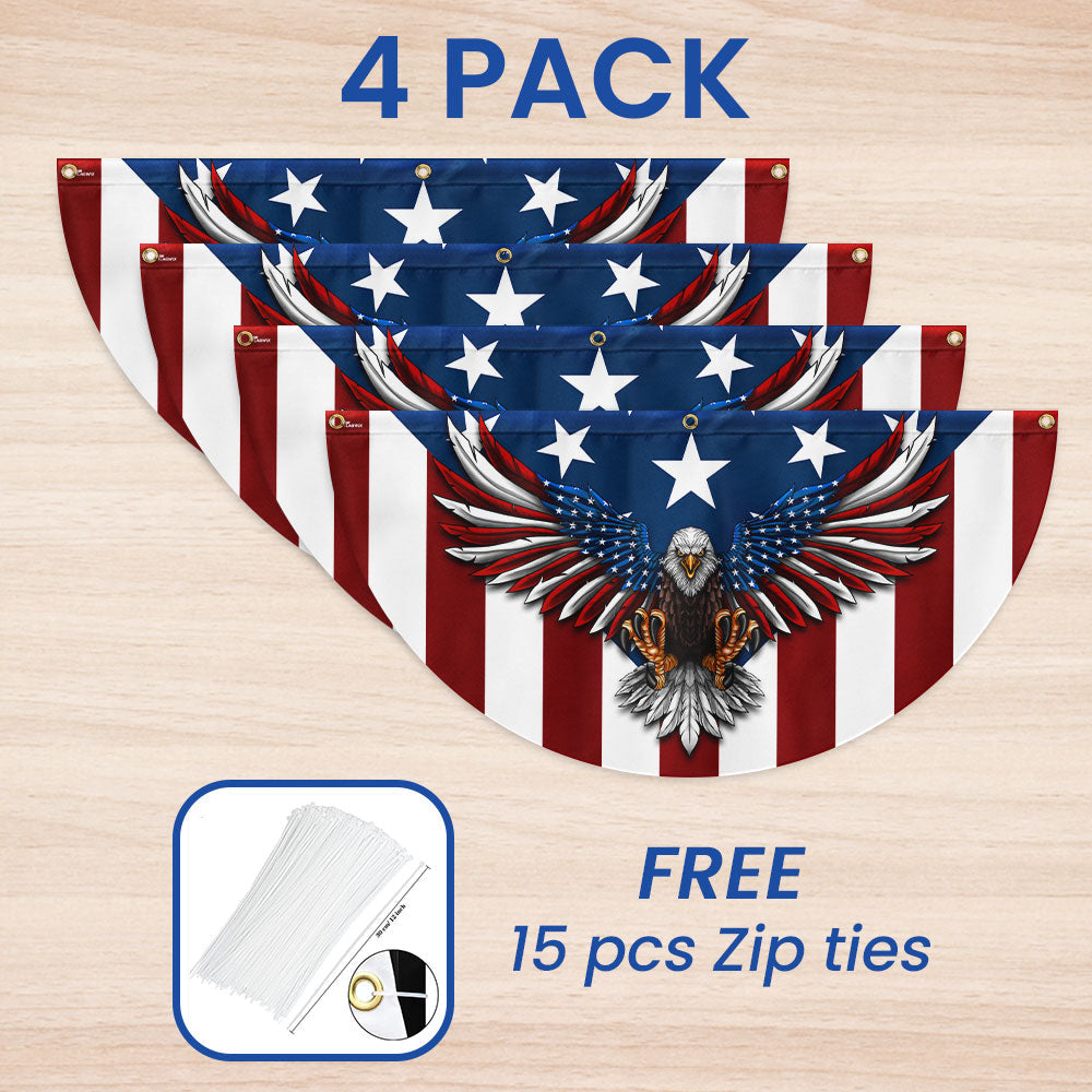 Flagwix American Flag - Eagle with the American Flag - Patriotic Bunting