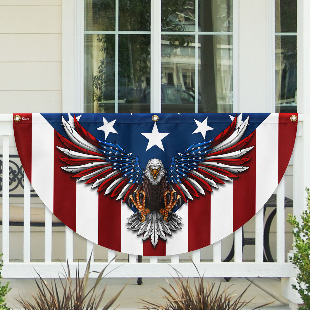 Flagwix American Flag - Eagle with the American Flag - Patriotic Bunting