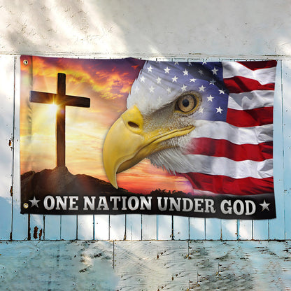 One Nation Under God Grommet Flag TQN234GF