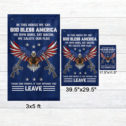Memorial Day FLAGWIX Patriotic Eagle Flag God Bless America We Salute Our Flag Thank Our Troops MLN2749F