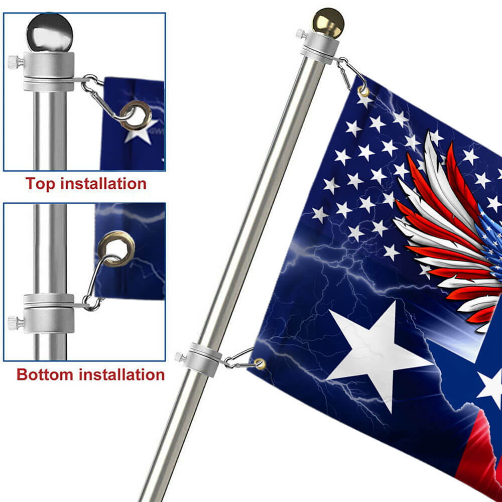 Texas American Eagle Grommet Flag THB3471GF