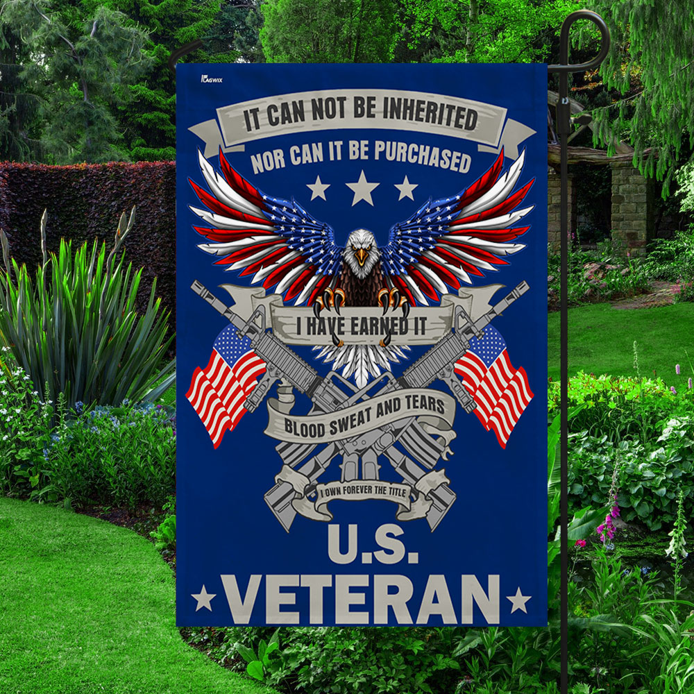 Memorial Day FLAGWIX Veteran Eagle Flag Blood Sweat and Tears I Own Forever The Title  U.S. Veteran Flag MLN2876F