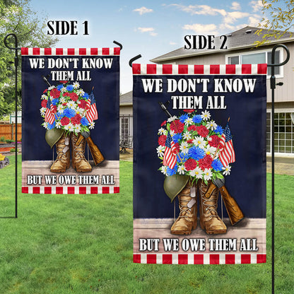 Memorial Day Flag Veterans We Don't Know Them All But We Owe Them All TQN919F